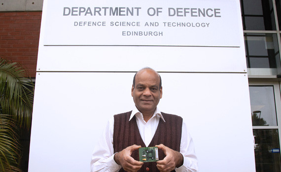 Eureka Prize winner, Dr Kamal Kant Gupta, pictured at DSTG Edinburgh. Eureka Prize winner, Dr Kamal Kant Gupta