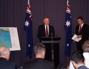 L-R: Deputy Prime Minister Warren Truss with Assistant Minister for Defence Darren Chester.